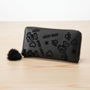 Lucky bear black hand purse